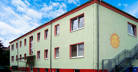 Außenansicht der Kita Sonnenschein